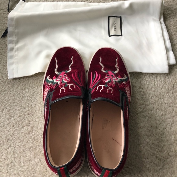 Gucci Dublin dragon slip-on sneakers - Picture 5 of 12